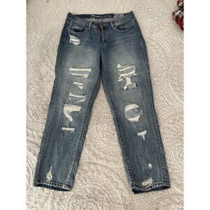 Natural Reflections Women’s Vtg Boyfriend Jeans Size 12 Distressed Blue Denim